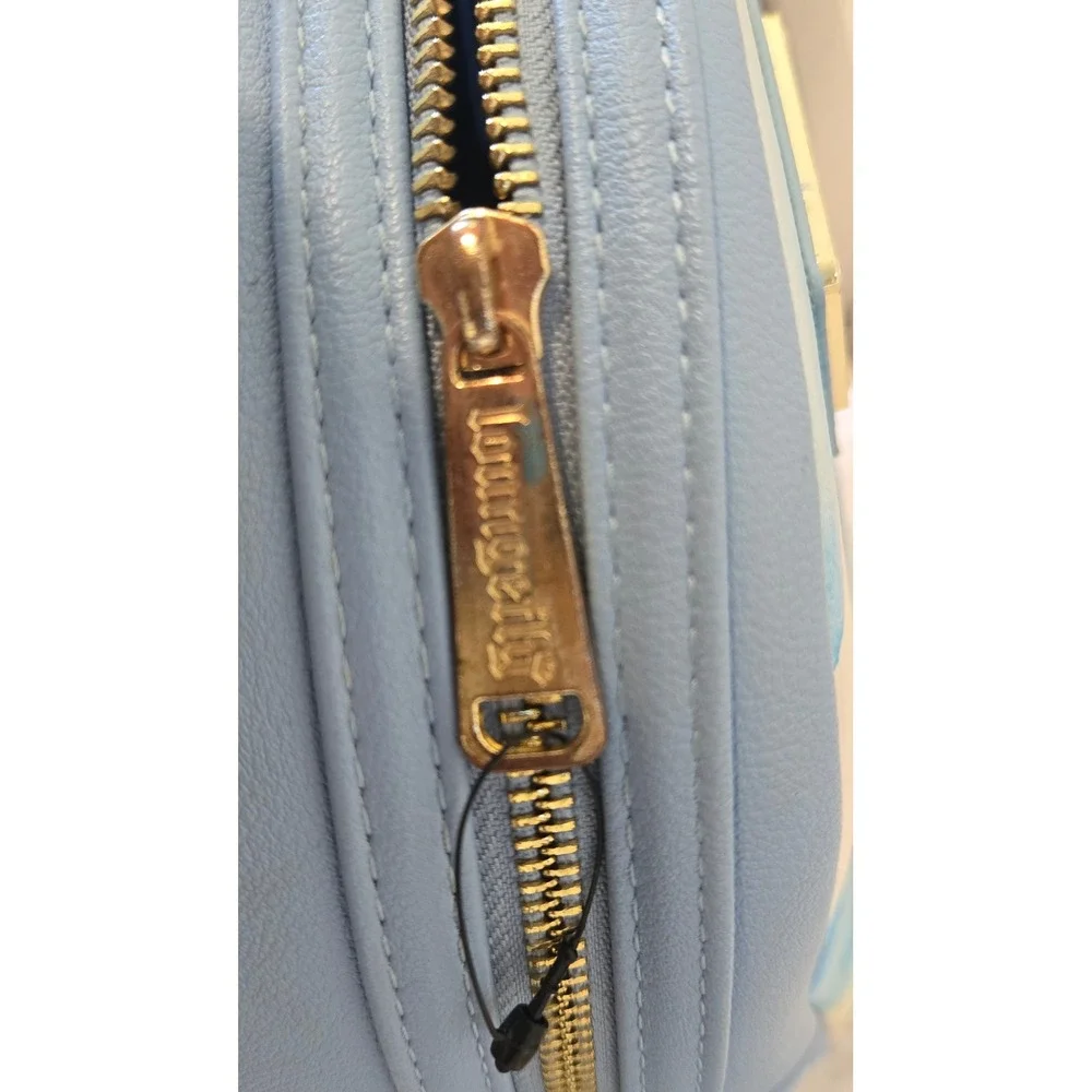 Loungefly Disney Lilo and Stitch Beach‎ Pineapple Mini Backpack Light Blue Bag